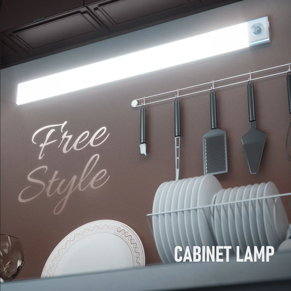 أضواء خزانة استشعار الحركة القابلة لإعادة الشحن