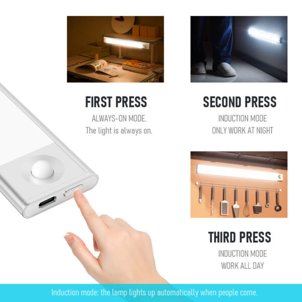 أضواء خزانة استشعار الحركة القابلة لإعادة الشحن - الصورة 4